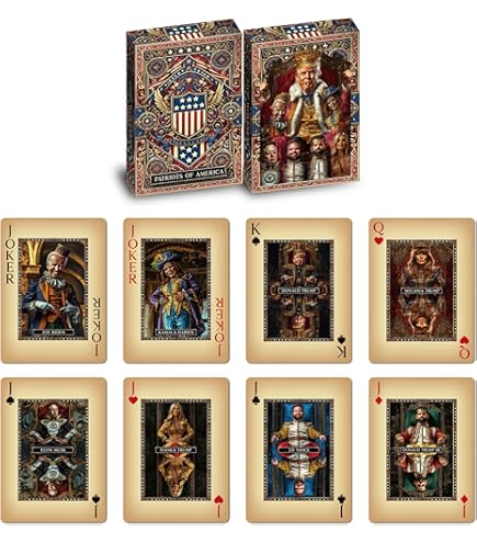 SW Donald Trump Playing Cards - Gold Plated Playing Cards Gold